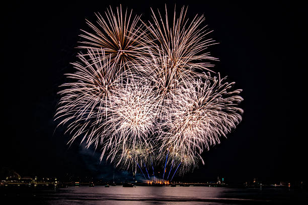 istock Fireworks From Selstar Fireworks ( Winners ) Over The Water As Part Of The 2025 British Firework Championships Viewed From Queen Anne's Battery, Plymouth 2232487590