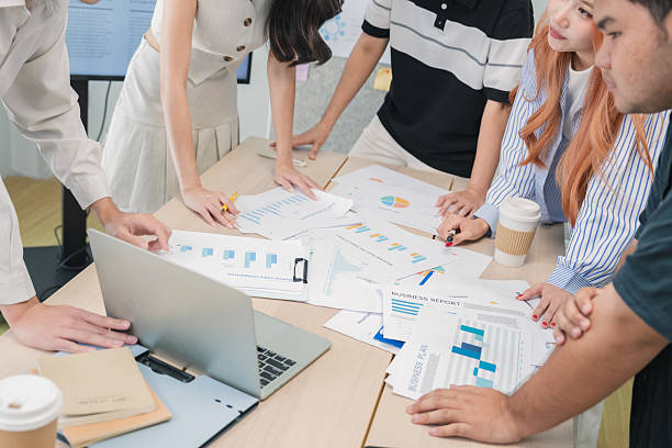 istock During an agile hackathon, a closeup of hands shows a team using data analytics for strategic insights. This collaboration drives innovation and digital transformation 2232488168