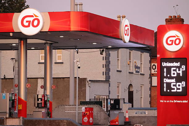 Crumlin, Dublin, Ireland. Taken August 17, 2025. Go petrol stations are owned by the LCC Group, a family-controlled business founded in 1986 and based in Northern Ireland. The LCC Group, owned by the Loughran family, is a diverse company involved in various sectors, with the Go brand serving as its forecourt brand for fuel retail.