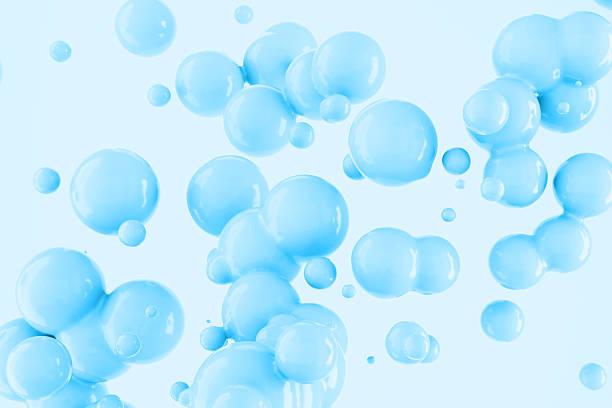 istock Abstract light blue foam bubbles. Bright shiny spheres symbolizing purity, softness, and freshness. Ideal for cosmetic, spa, bath, and clean beauty concepts. 2232494683