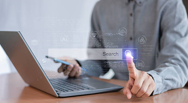 istock internet search Internet use for business and communication 2232496149