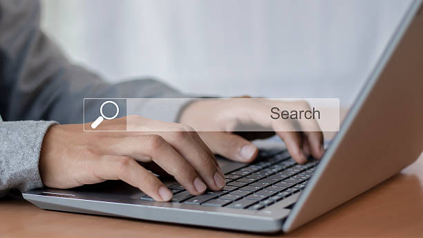 istock internet search Internet use for business and communication 2232496169