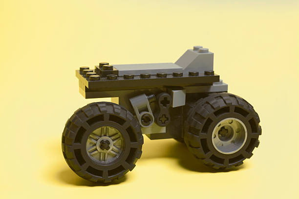 toy car on a yellow background.