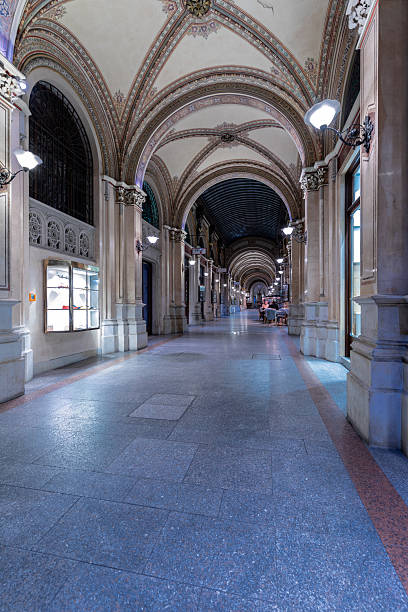 Last afternoon sun illuminating Leopold Figl Gasse, with it's skybridge between the ancient houses