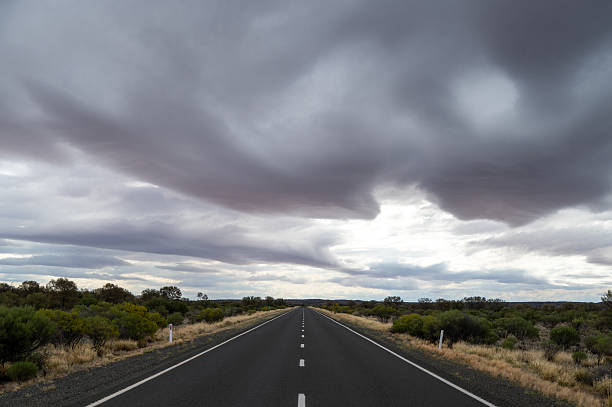 istock Moody clouds over the Stuart Highway in outback South Australia 2232508541