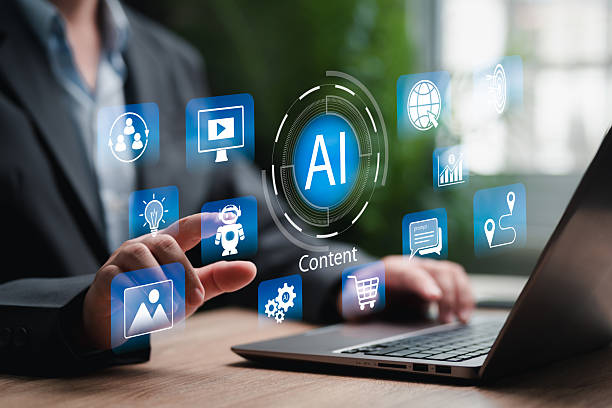 istock AI Marketing Strategy and Content Creation Concept, Businessman Using Artificial Intelligence for Digital Marketing, Data-Driven Advertising, Brand Growth, Social Media Campaign, Creative Innovation 2232517449