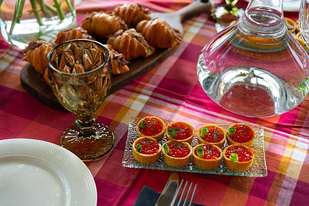 istock Elegant brunch arrangement with pastries 2232522320