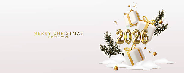 istock Christmas and New Year card 2026. 2232527052
