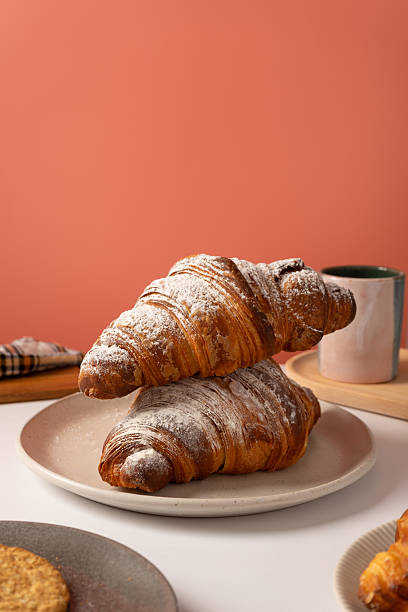 istock Sprinkled croissants on a pink background 2232529176