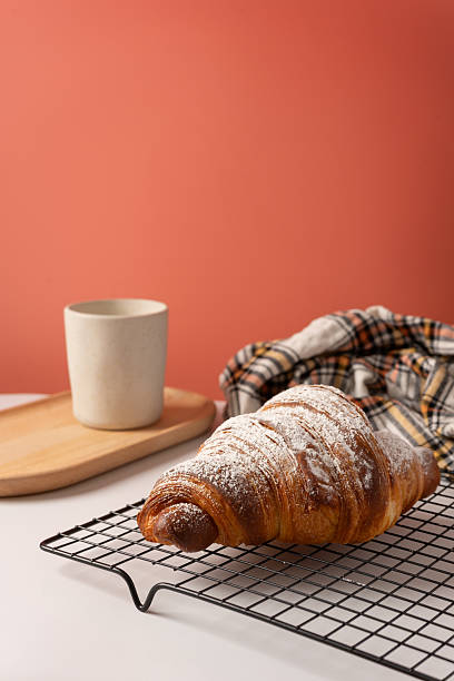 istock Sprinkled croissant on a pink background 2232529190
