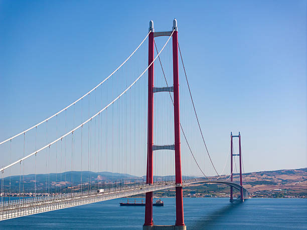 istock 1915 Canakkale Bridge Drone Photo, Eceabat Canakkale, Turkiye (Turkey) 2232536057