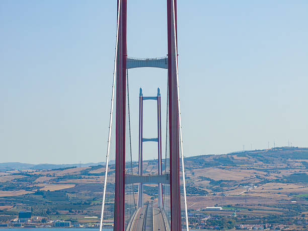 istock 1915 Canakkale Bridge Drone Photo, Eceabat Canakkale, Turkiye (Turkey) 2232536099
