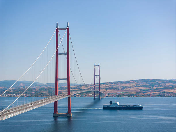 istock 1915 Canakkale Bridge Drone Photo, Eceabat Canakkale, Turkiye (Turkey) 2232536102