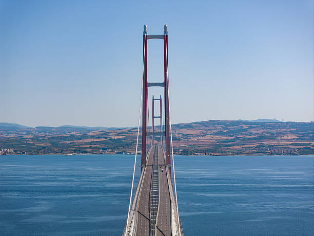 1915 Canakkale Bridge Drone Photo, Eceabat Canakkale, Turkiye (Turkey)