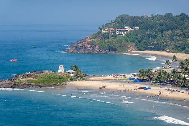 istock Fishing scene on Kovalam Beach, Kerala, India 2232538488
