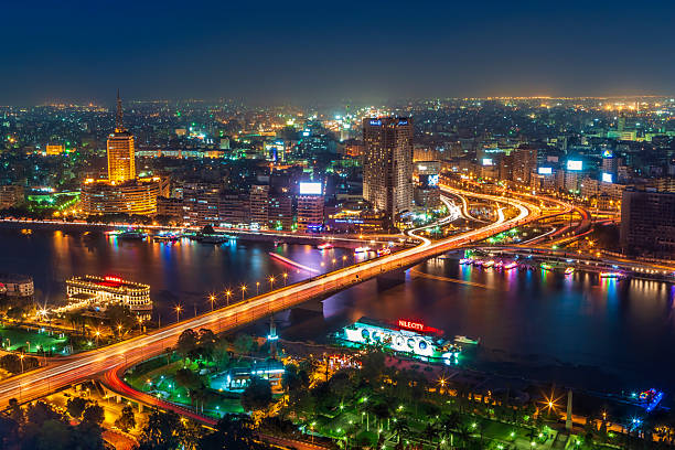 istock City skyline - Cairo at dusk, Panoramic view 2232539944