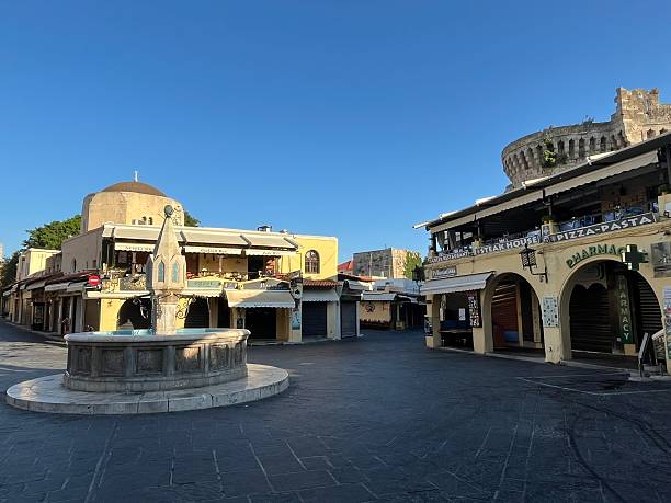 Greece - Rhodes Island - Rhodes old town - Hippocrates Square