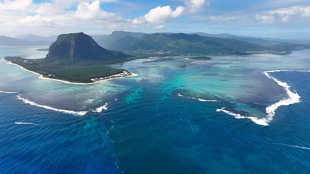 istock Underwater Waterfall At Le Morne In Mauritius Island Mauritius. 2232544803