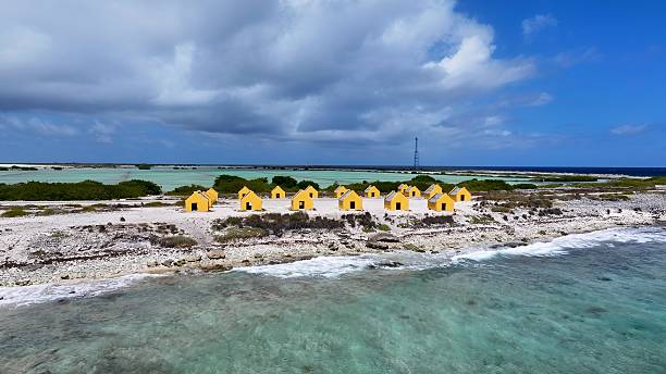 istock Red Slave Huts At Kralendijk In Bonaire Netherlands Antilles. 2232548423