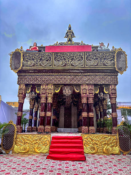 istock Stage is ready for Ganesh festival celebration 2232550005