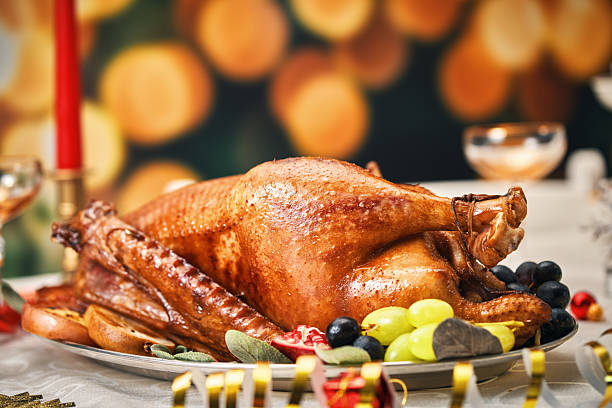istock Roasted Holiday Goose with Vegetables for Christmas Dinner 2232557484