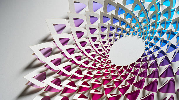 istock Intricate Layered Paper Mandala With Color Gradient and 3D Spiral Depth 2232562154