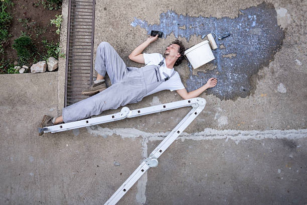 istock Painter Fell From Ladder in an Accident on the Job Site 2232565736