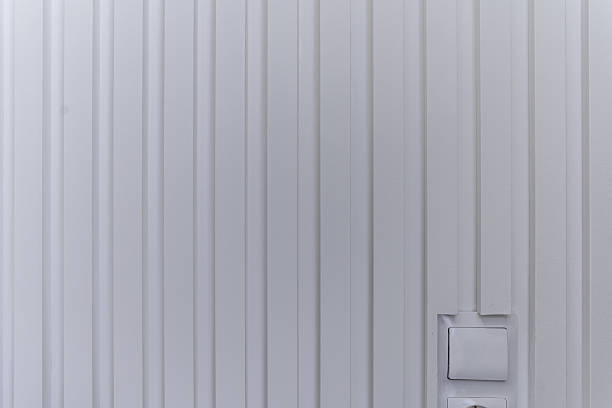 istock A white wall with a white door and a white switch 2232578132