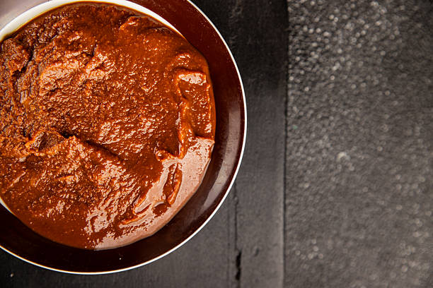 istock Miso paste spice thick soybean paste for cooking Japanese food tasty snack fresh delicious gourmet food background on the table rustic food top view copy space 2232578652