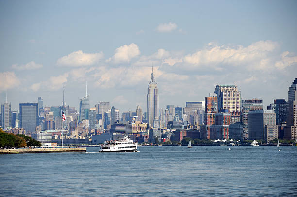 istock Manhattan skyline, office building skyscrapers in the water front 2232583978