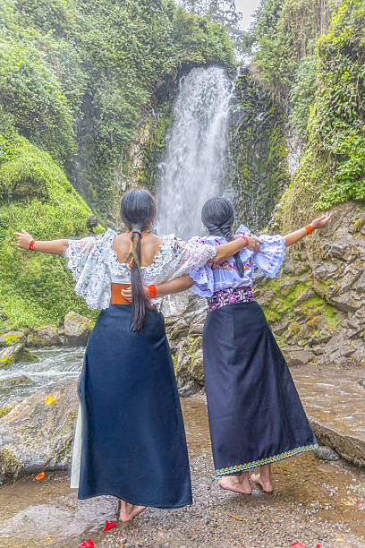 istock Indigenous women from Otavalo 2232585611