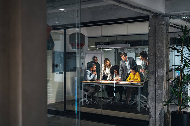 istock Business meeting in modern corporate office 2232598244