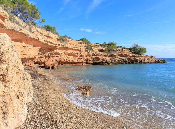 istock Sea water gently entering the rugged coast 2232600815