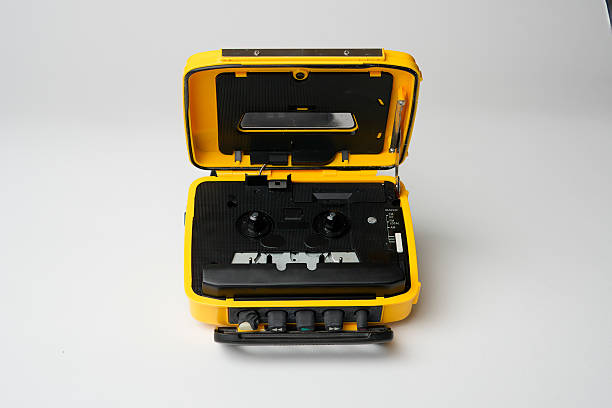 istock Retro cassette player with earbuds, 1990s 2232602816