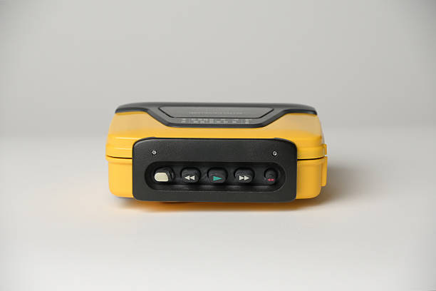 istock Retro cassette player with earbuds, 1990s 2232602826
