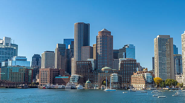 View on Boston from the water