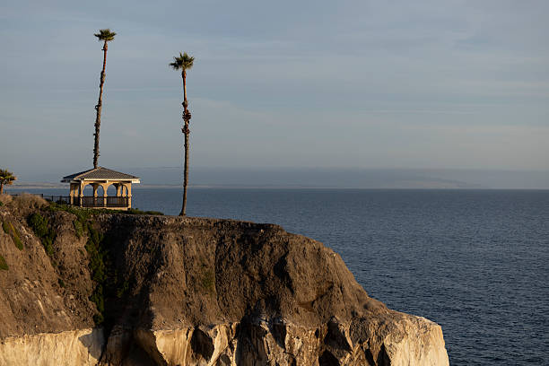 Rocky coastline with sea cave at La Jolla, California