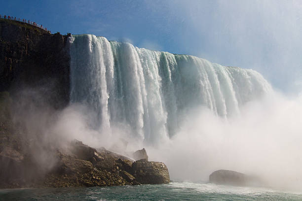 The Impressive American Falls at Buffalo, Niagara river, Niagara Falls, Ontario, Canada