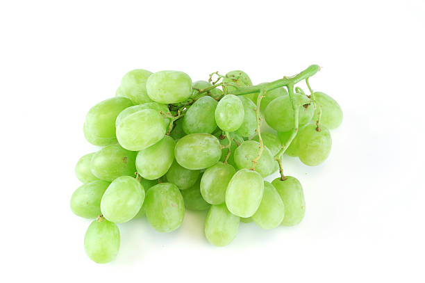 istock fresh green grapes isolated on white background 2232609030