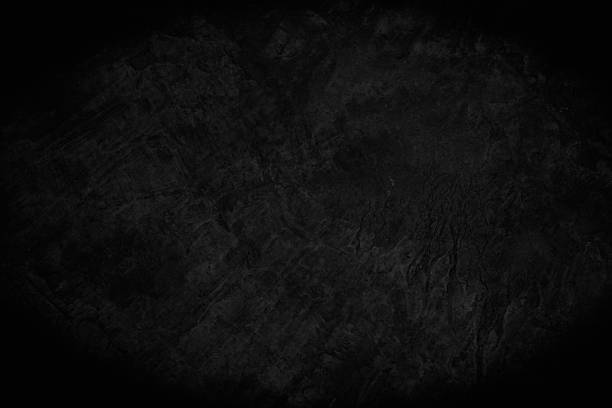 istock Close up retro plain dark black cement concrete wall background texture. Color old concrete wall design element blank. 2232616290