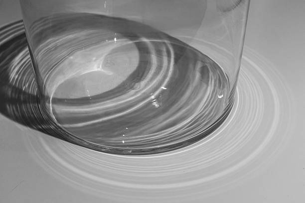istock Abstract light patterns from glass in black and white, Wirral, Merseyside, England, Britain 2232626001