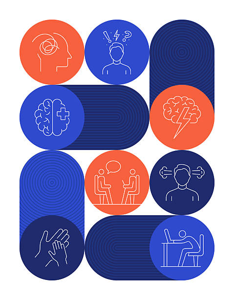 istock Mental Health Concept Banner Design. Anxiety, Overworked, Depression, Psychology. 2232629322