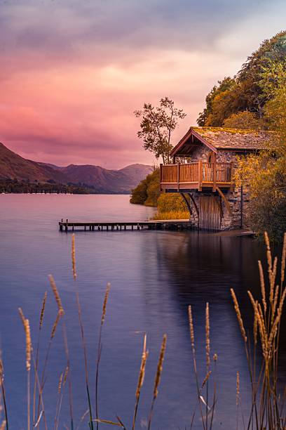 istock Pink Sky Over Ullswater Boathouse 2232631332