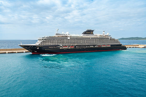 Ibiza, Spain - July 28, 2025: Luxury Explora Journeys Cruise Ship Explora II Docking in Port of Ibiza