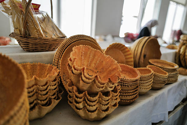 The entrance to the traditional bread-making section of Chorsu Bazaar in Tashkent, Uzbekistan. This gateway leads to the heart of the market’s bakery zone, where local artisans prepare and bake the iconic Uzbek non bread. The image captures the cultural atmosphere and architectural details of one of Central Asia’s most vibrant food markets.