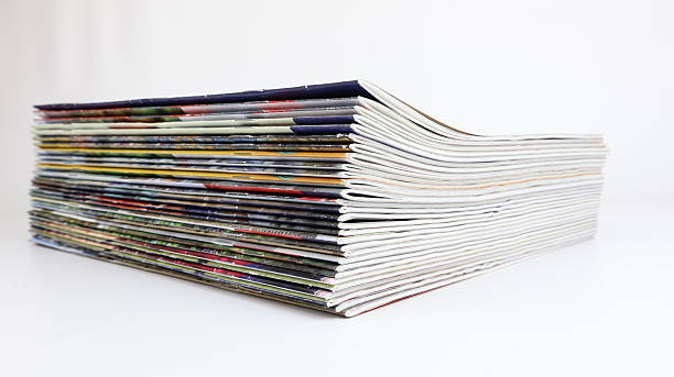istock Back covers with stacked sheets of paper and side view for copy space 2232642817