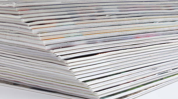 istock Stacked sheets of paper and close-up for copy space 2232642821