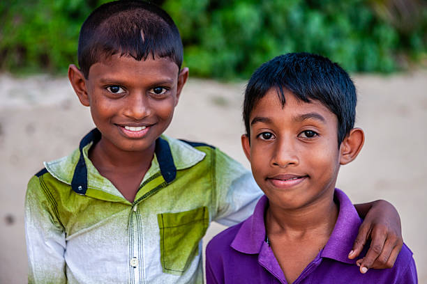 istock Sri Lankan young boys posing on the beach, Ceylon 2232650079