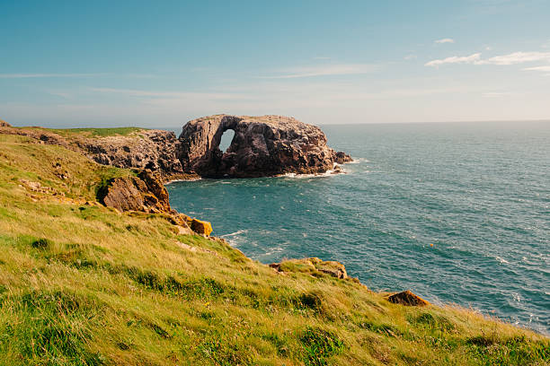 Coastline south of Peterhead on the Aberdeenshire region of Scotland. Bullers of Buchan.