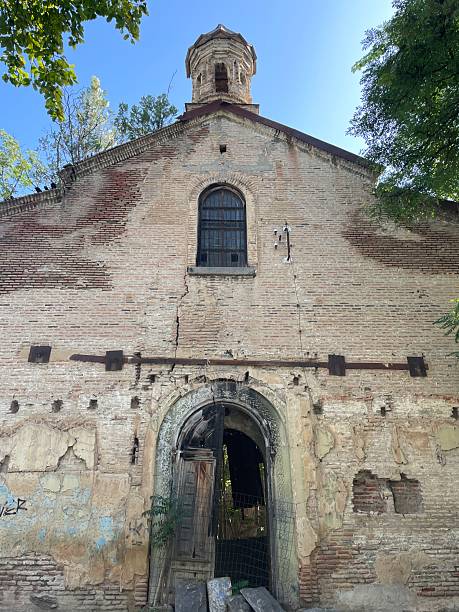 istock Abandoned Historic Brick Building in Disrepair 2232661944